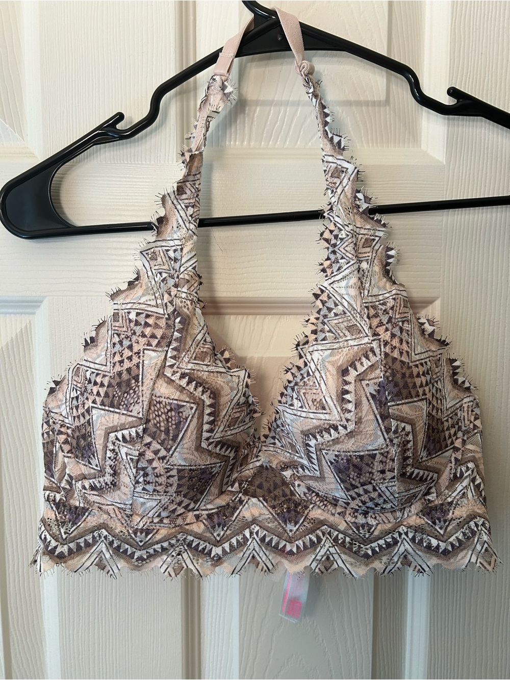 Victoria’s Secret PINK Lace Lightly Lined Halter Bralette